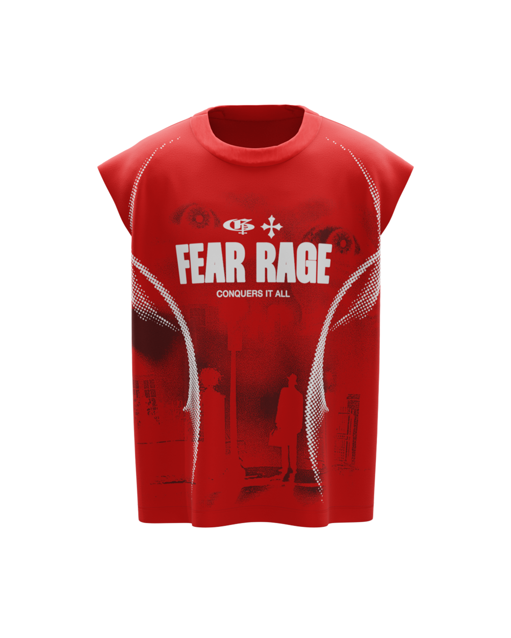 Blud Fear Red Boxy Unisex Vest