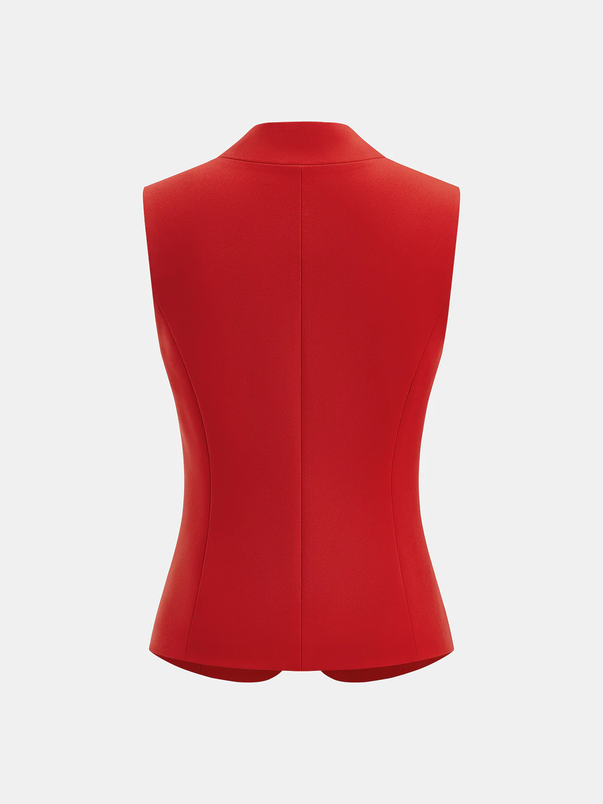 Metal Detail Sleeveless Blazer Vest