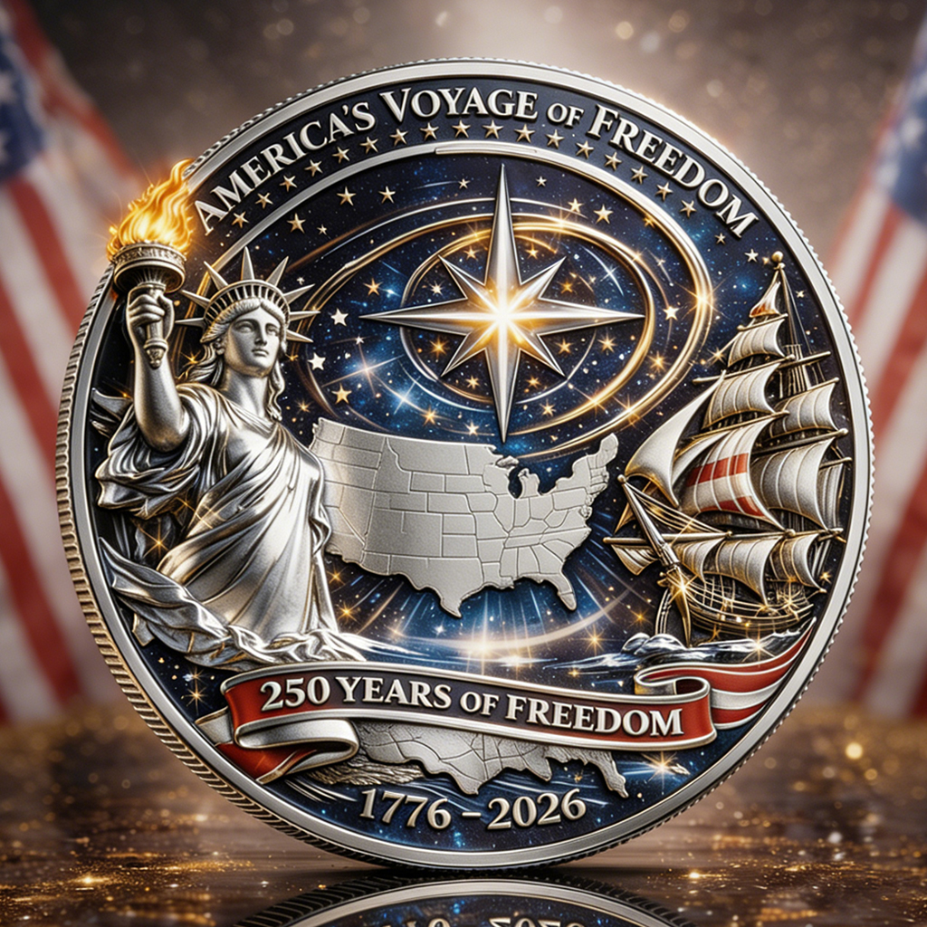 🎁Last Day 60% OFF - America's Voyage of Freedom 250th Anniversary Commemorative Coin