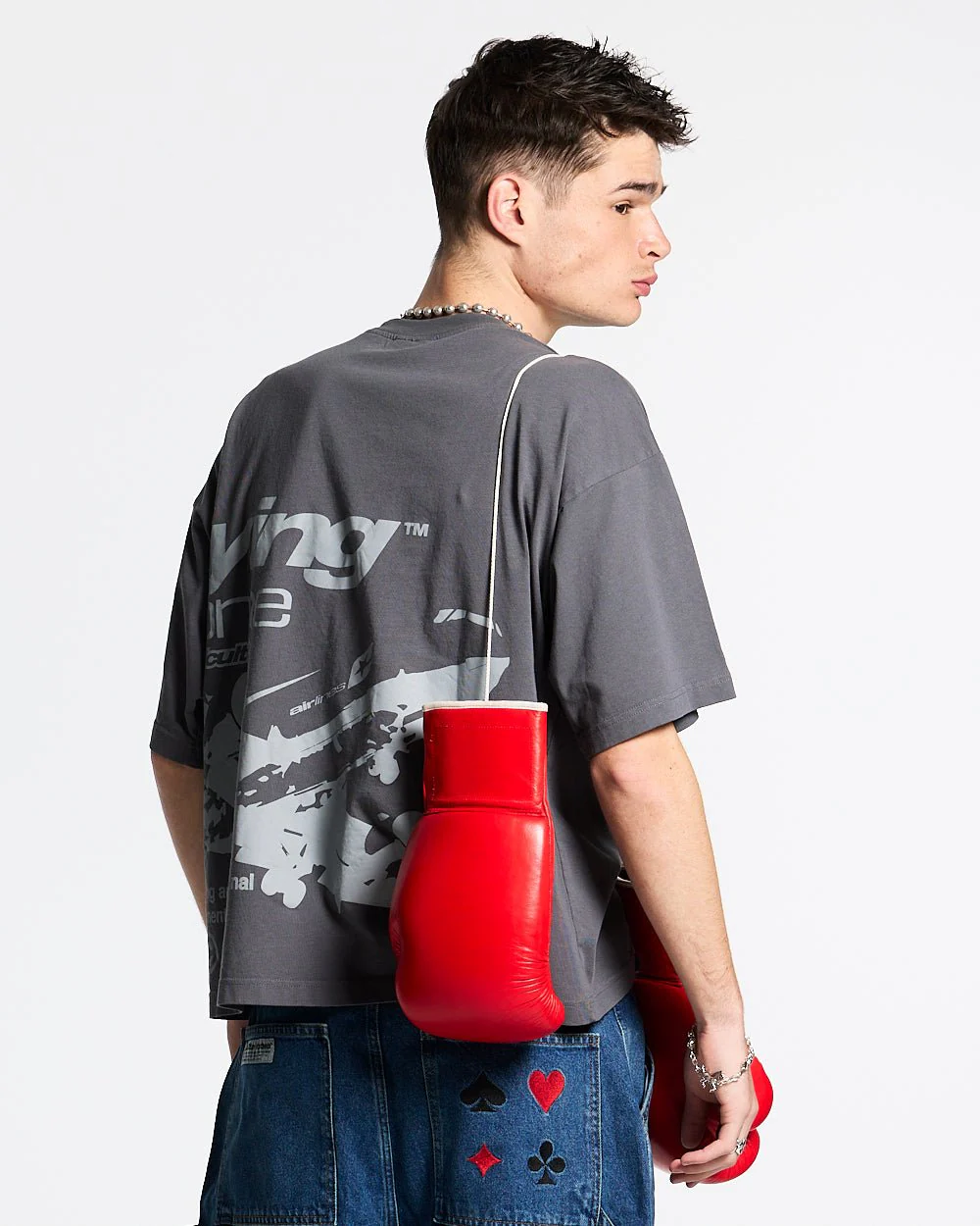 FLYING HOME TEE DOVE GREY