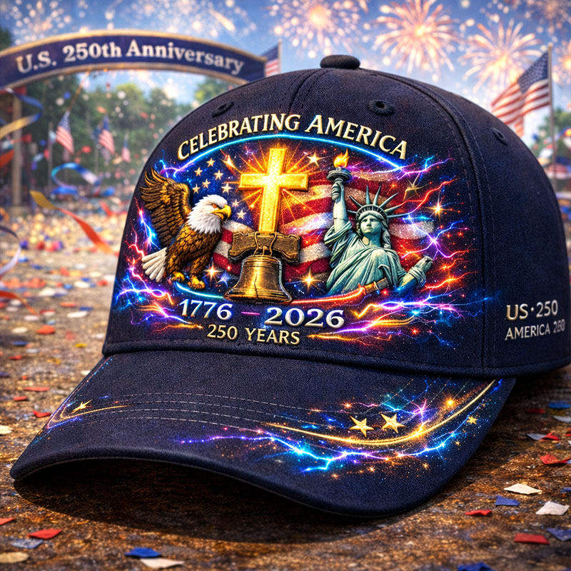 US 250th Anniversary Faith Art Print Hat