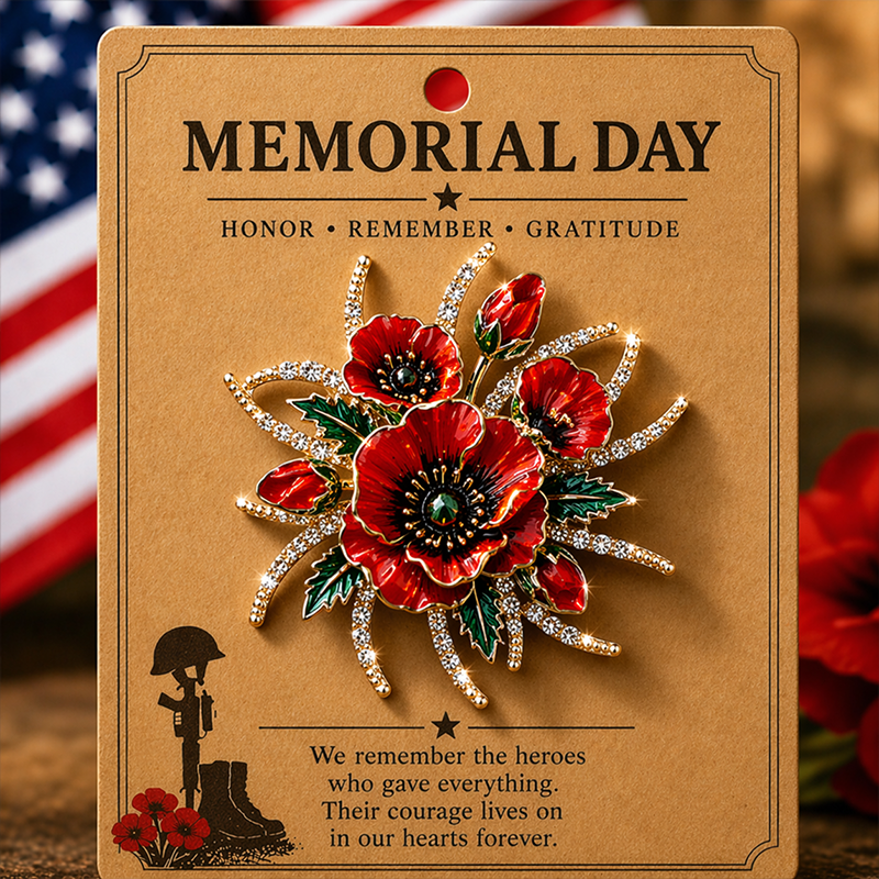 Poppy Badge — Memorial Day Special Edition