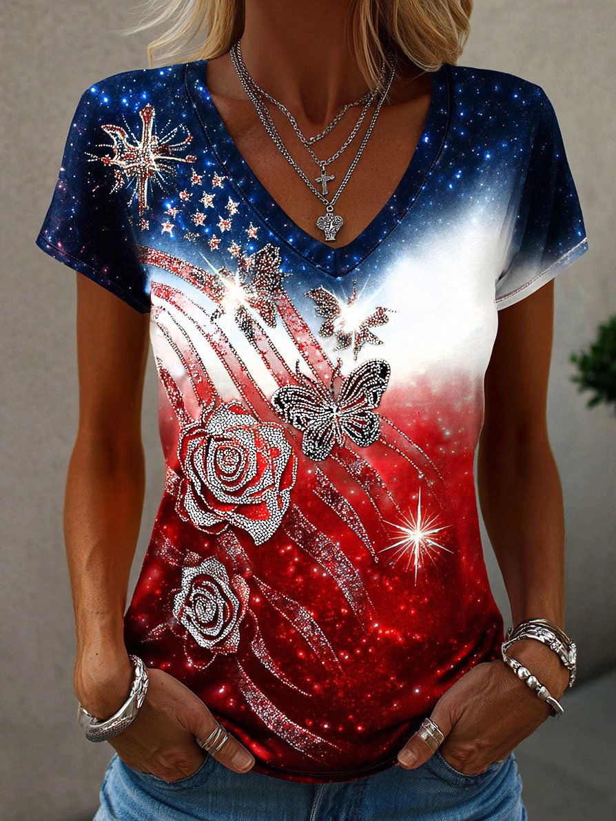 Women's Vintage Faith American Founding 250th Anniversary Short-Sleeved T-Shirt