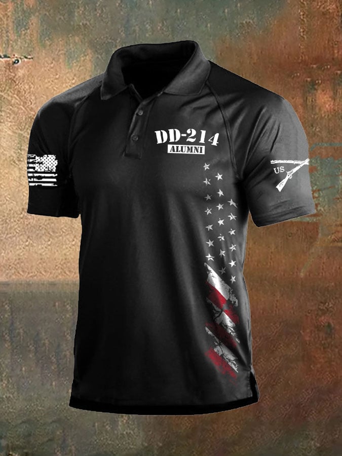 Knitted Men's Veterans Polo Shirt