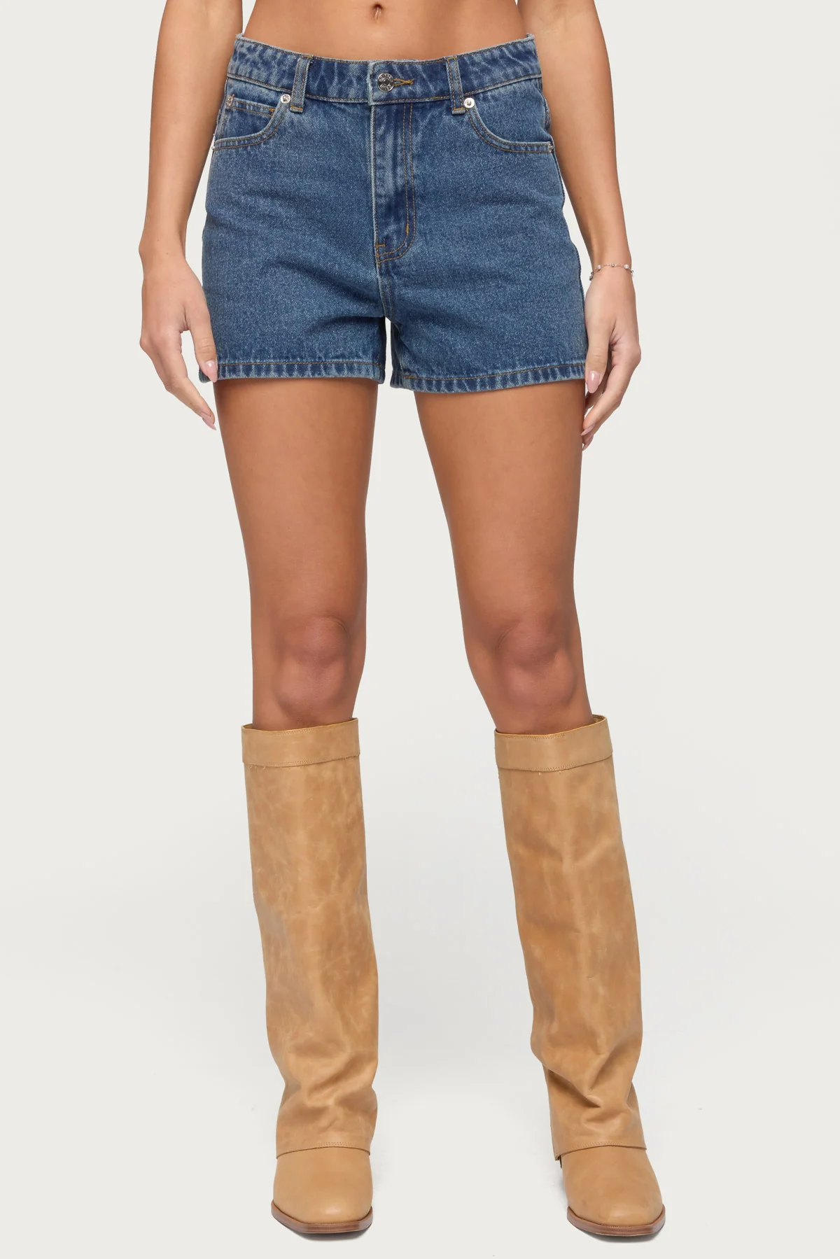 Milena High Rise Denim Shorts