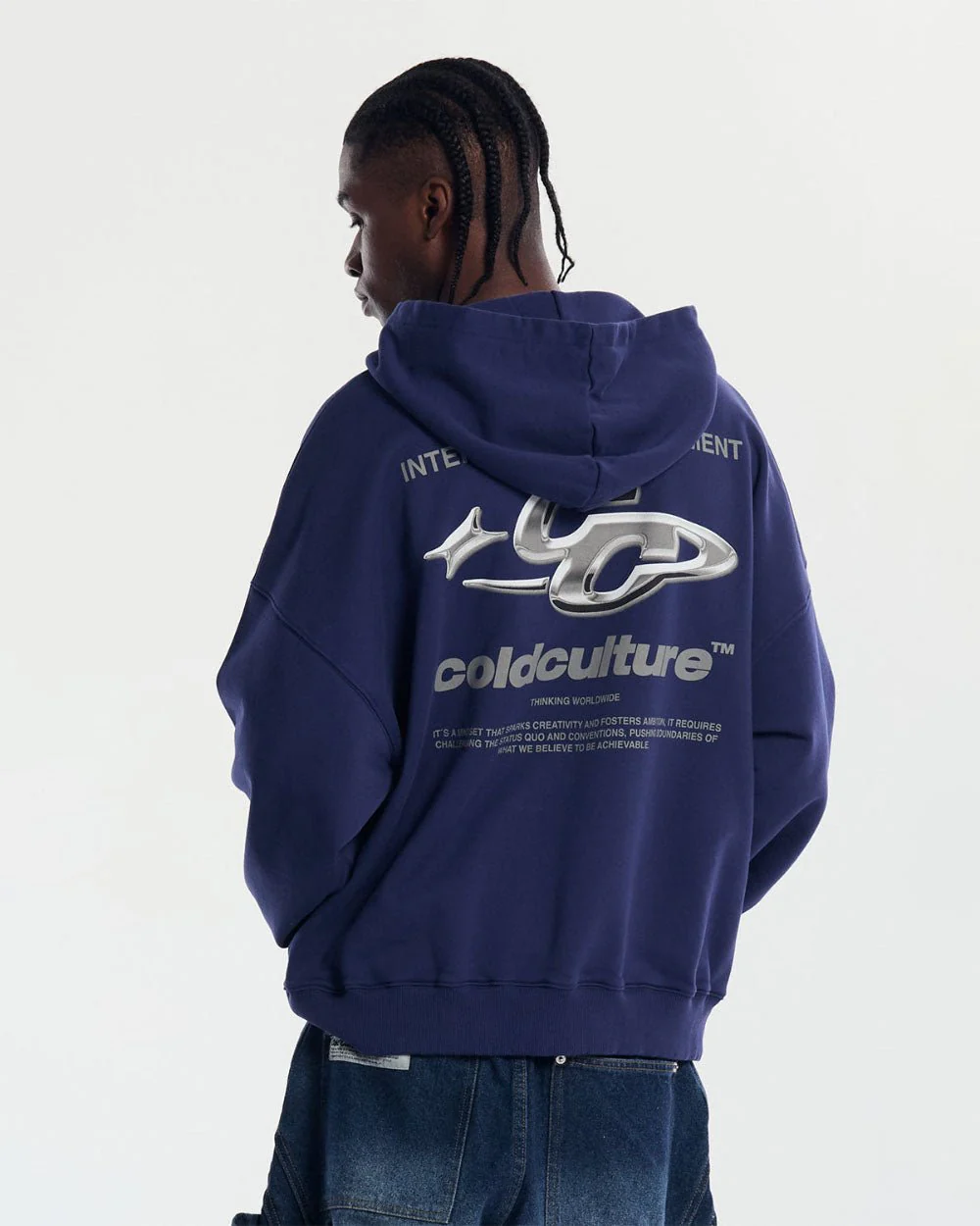 SPARKLY HOODIE COSMIC BLUE