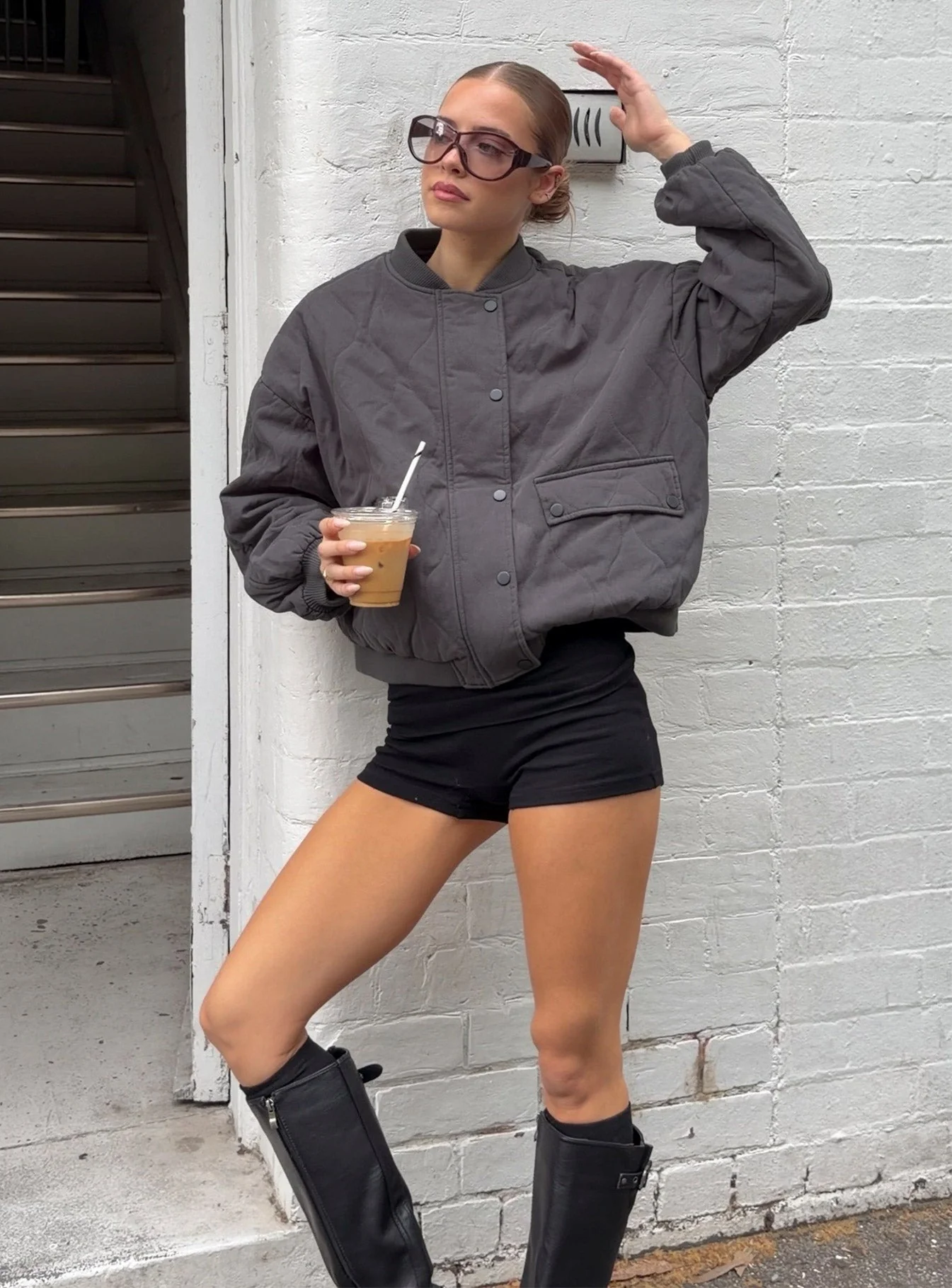 Baseline Low Rise Rib Shorts Black