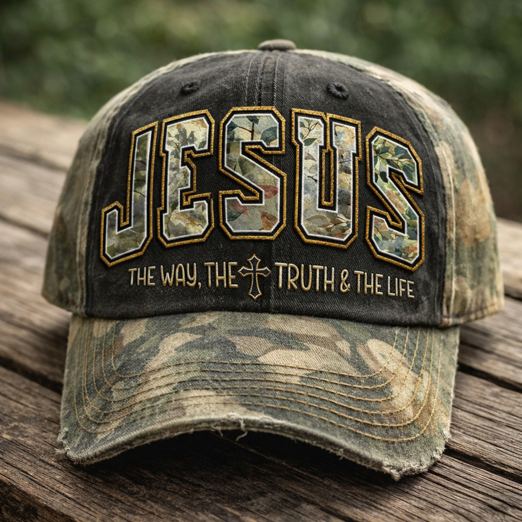 Jesus The Way The Truth The Life Art Print Casual Hat