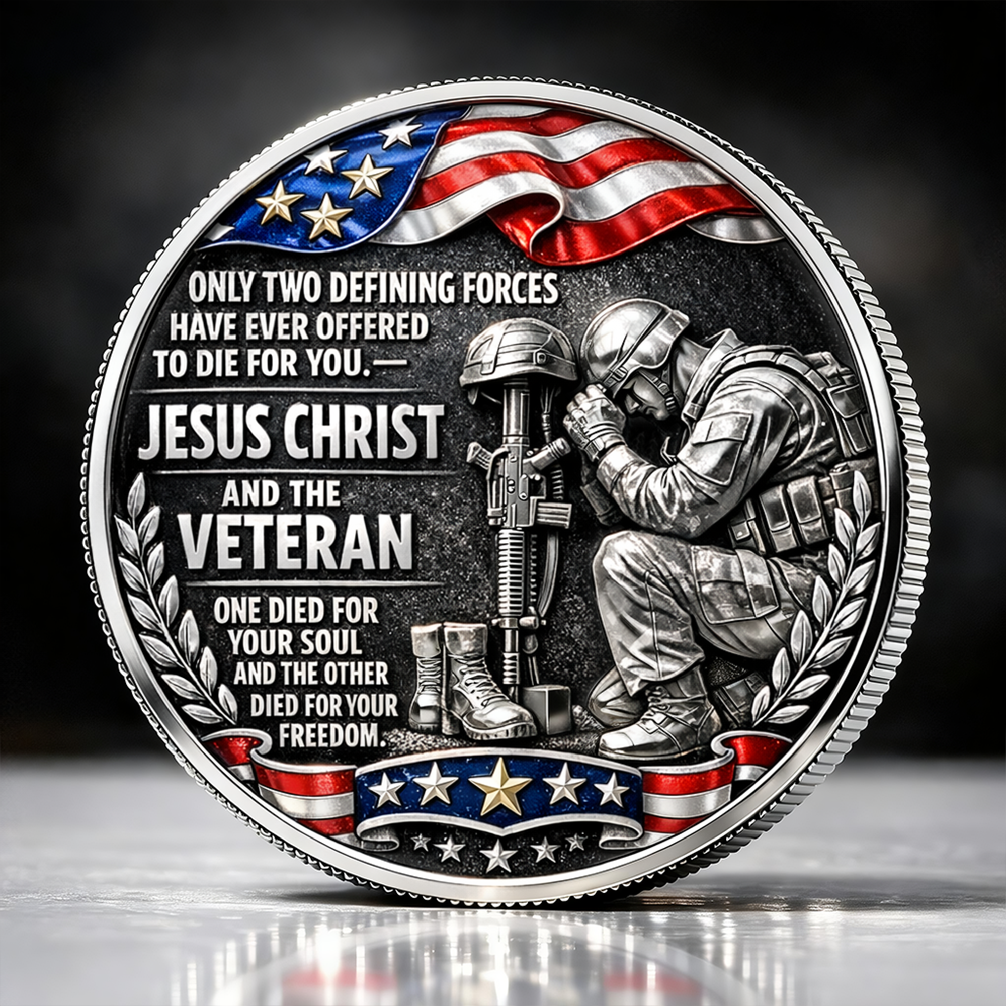 Jesus Christ & Veteran Tribute Coin