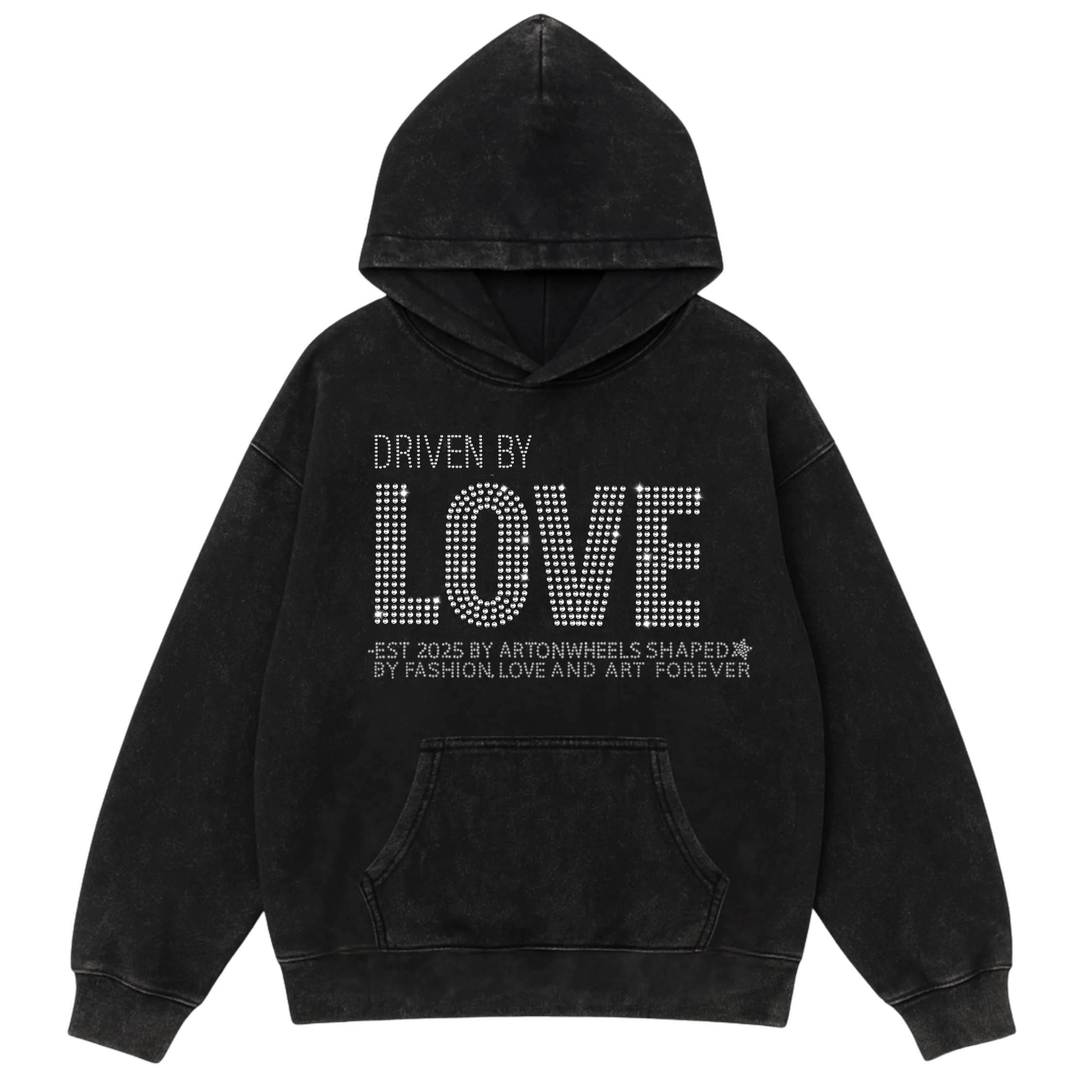 Driven by LOVE Rhinestone Hoodie