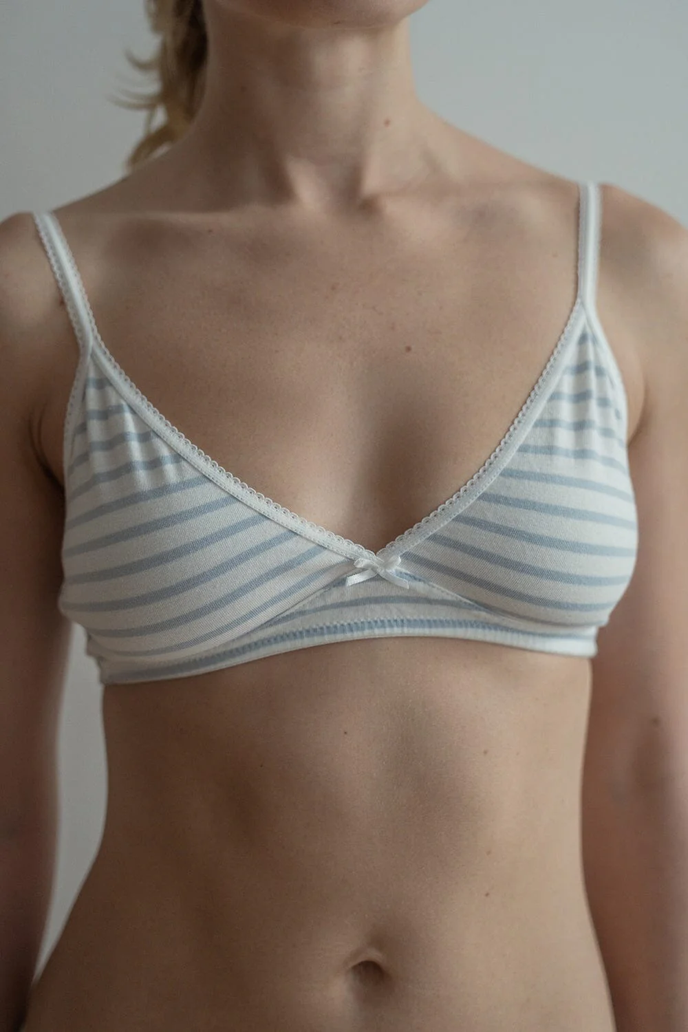 Stripes Lace Bra