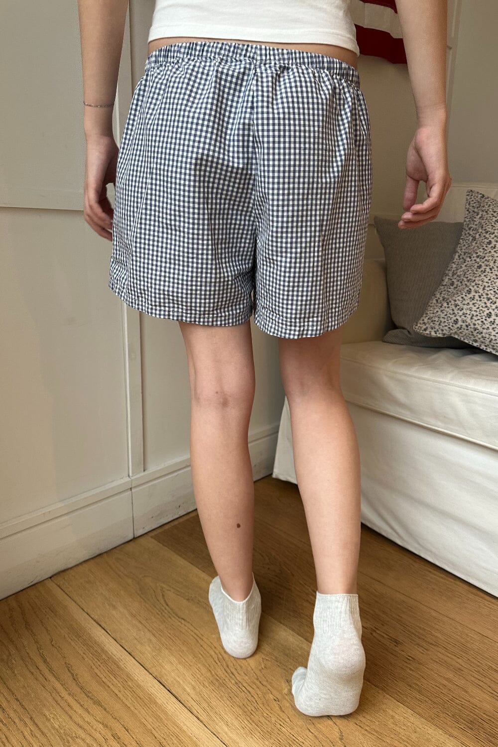 Keira Long Gingham Boxer Shorts