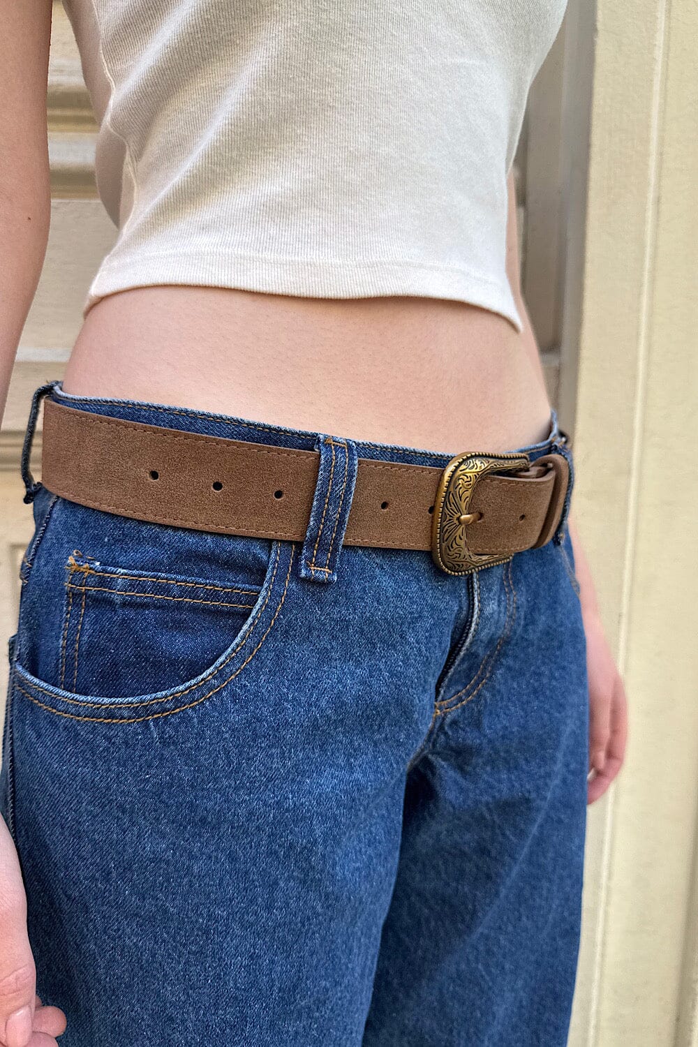 Suede Western Belt