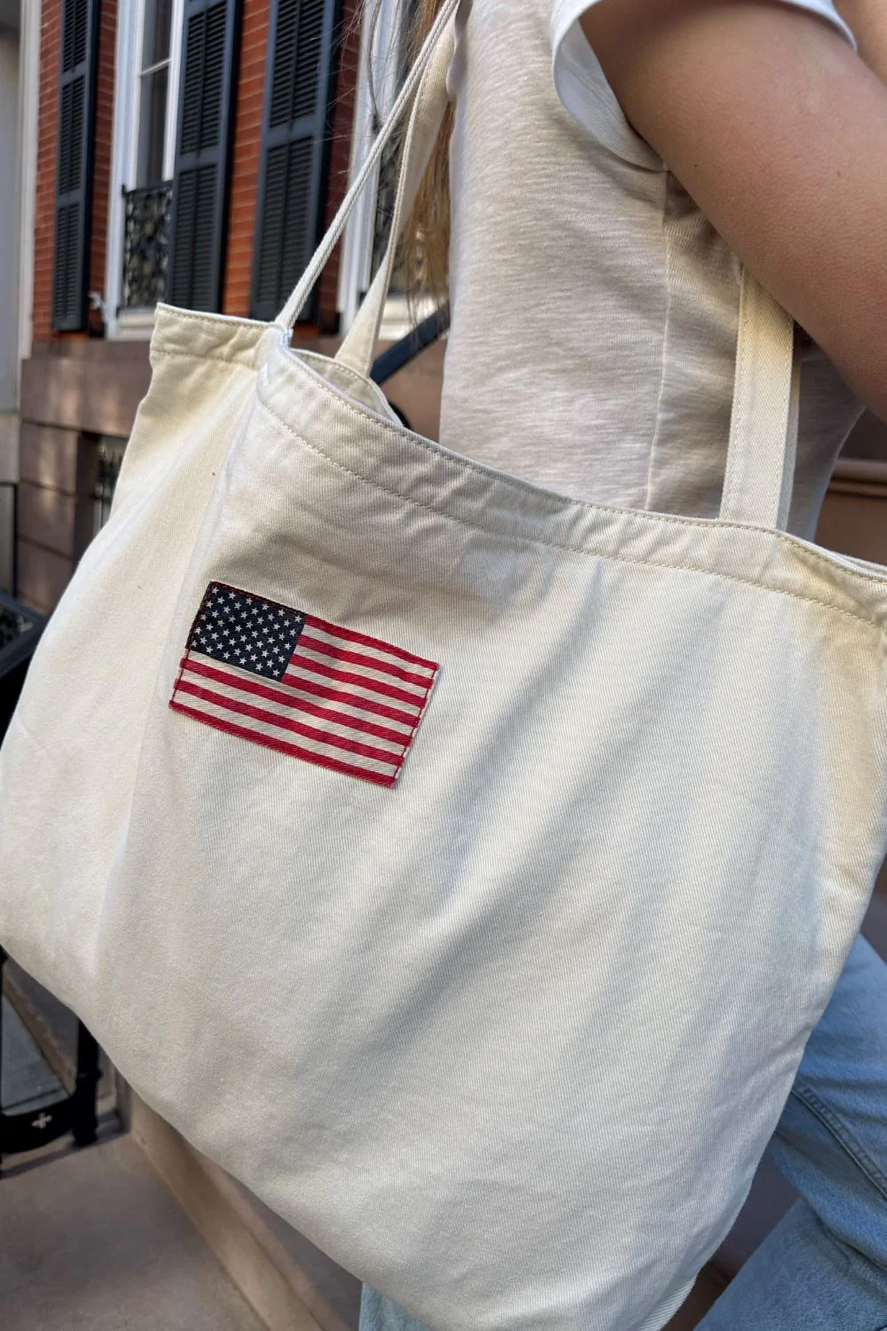 American Flag Tote Bag