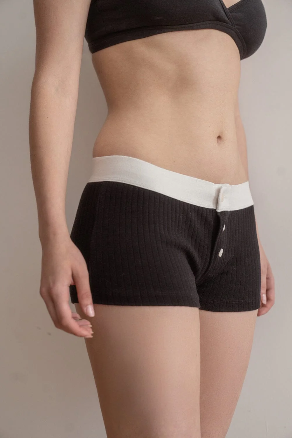 Boy Short Thick Ribbed Underwear
