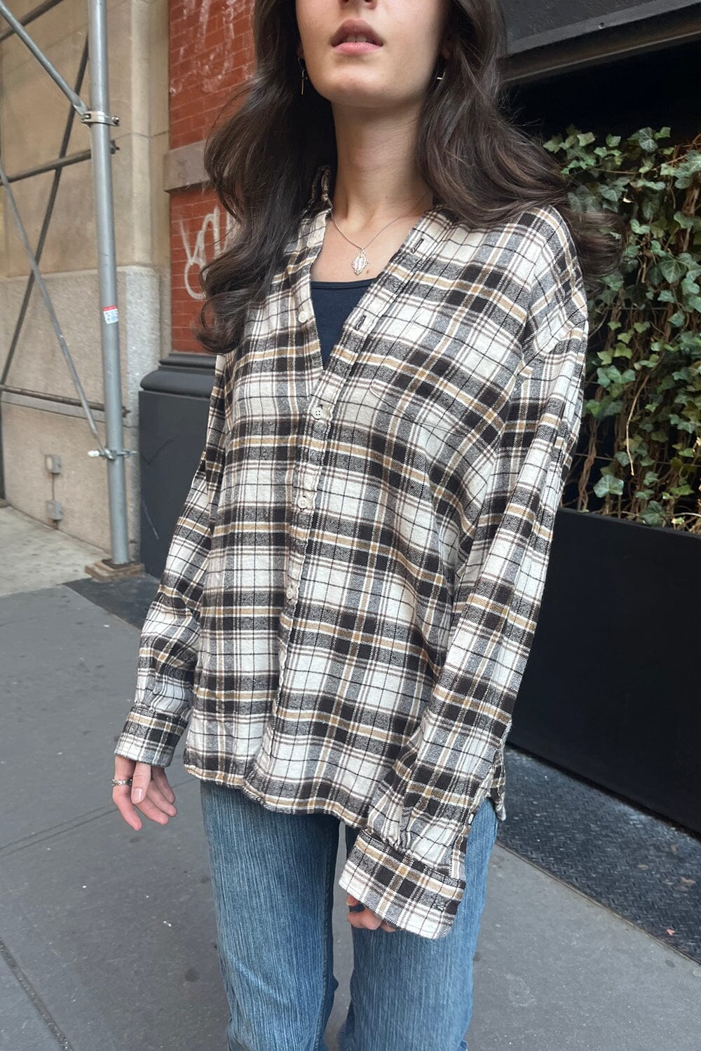 Hazel Flannel Top