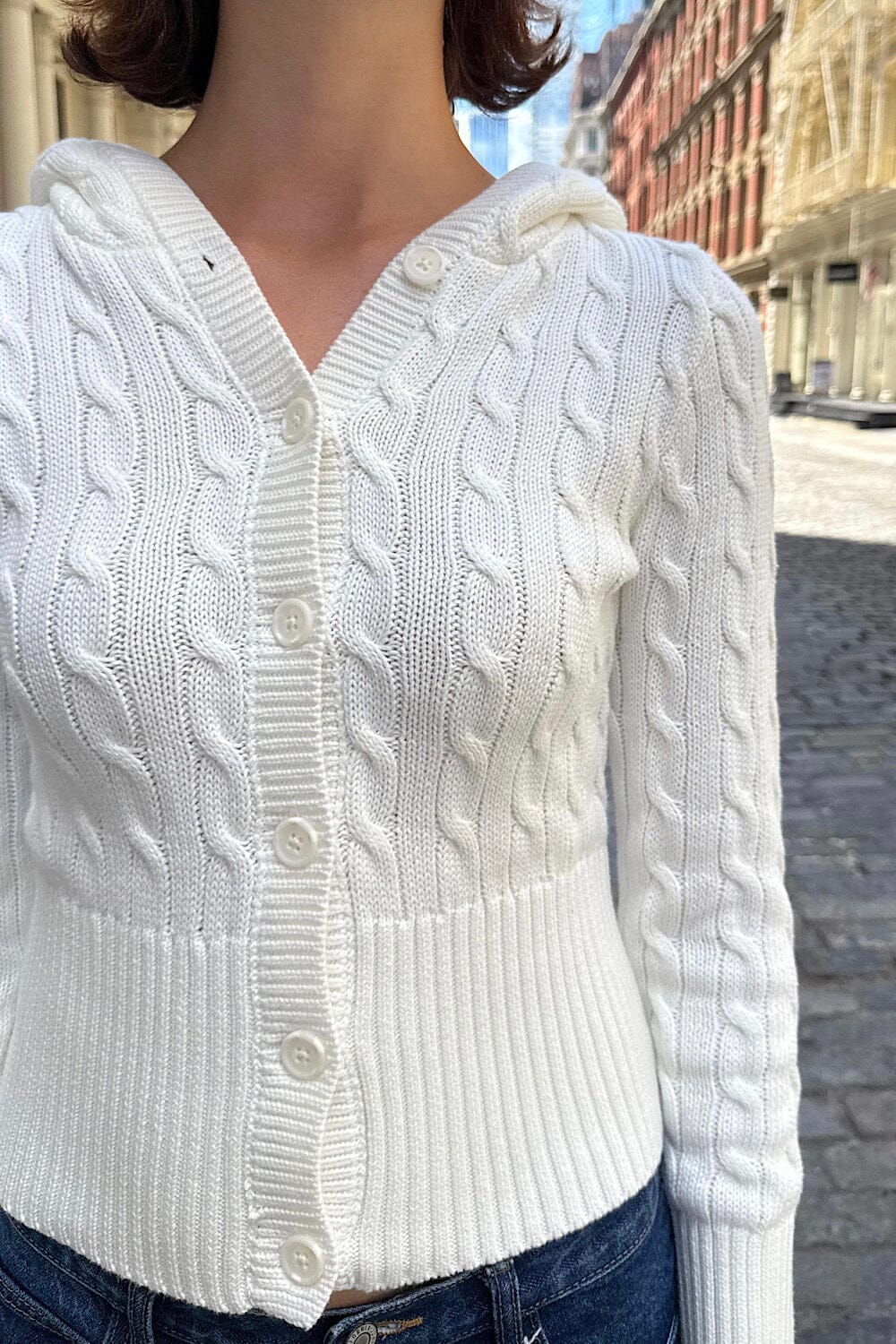 Aura Cable Knit Cardigan