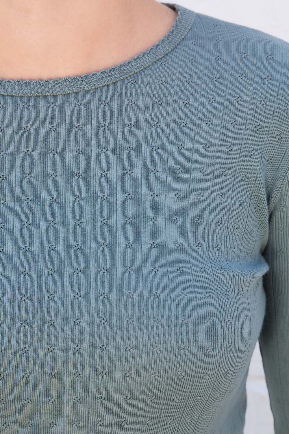 Leah Scallop Eyelet Top