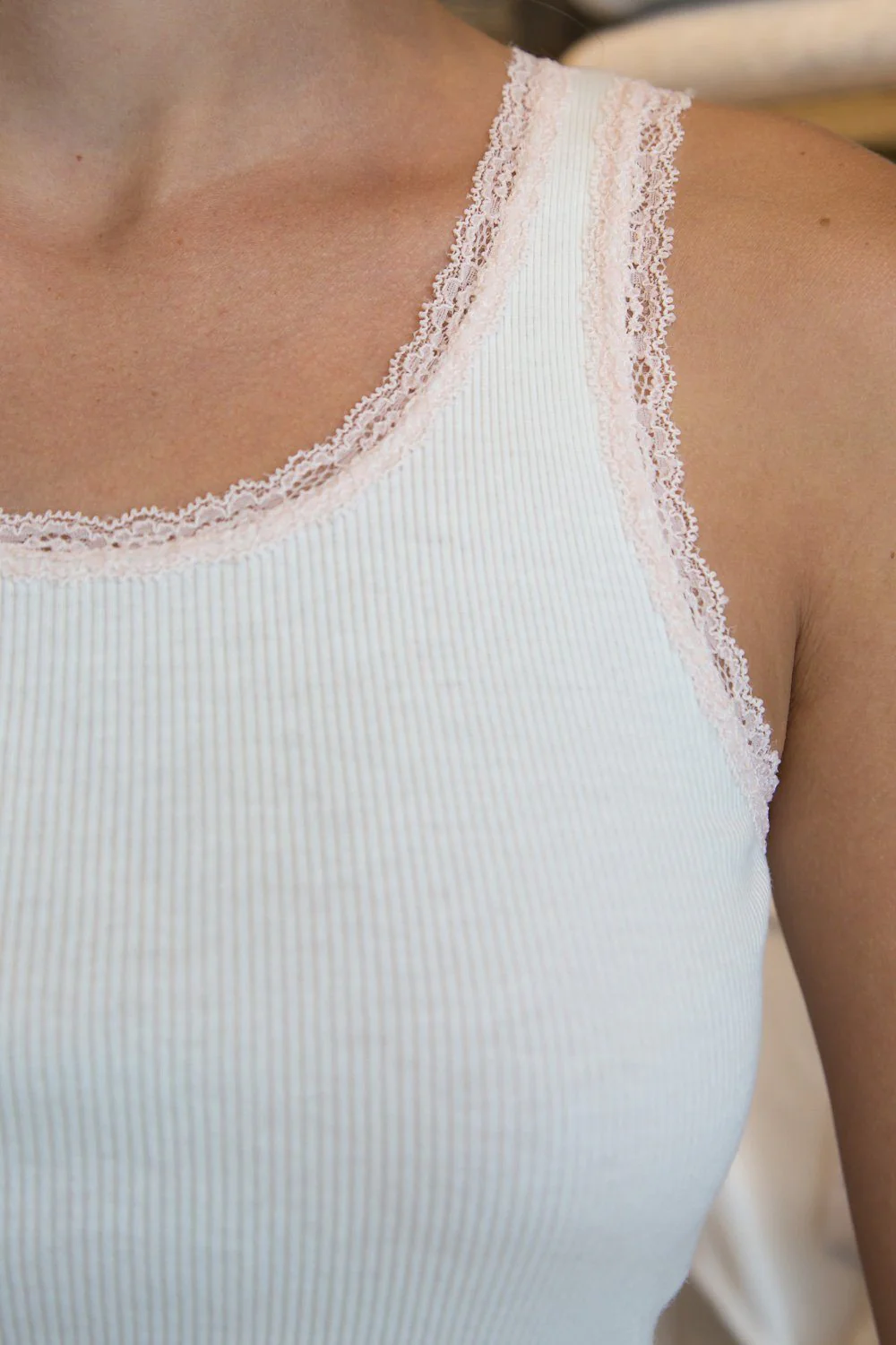 Ronnie Rib Lace Tank