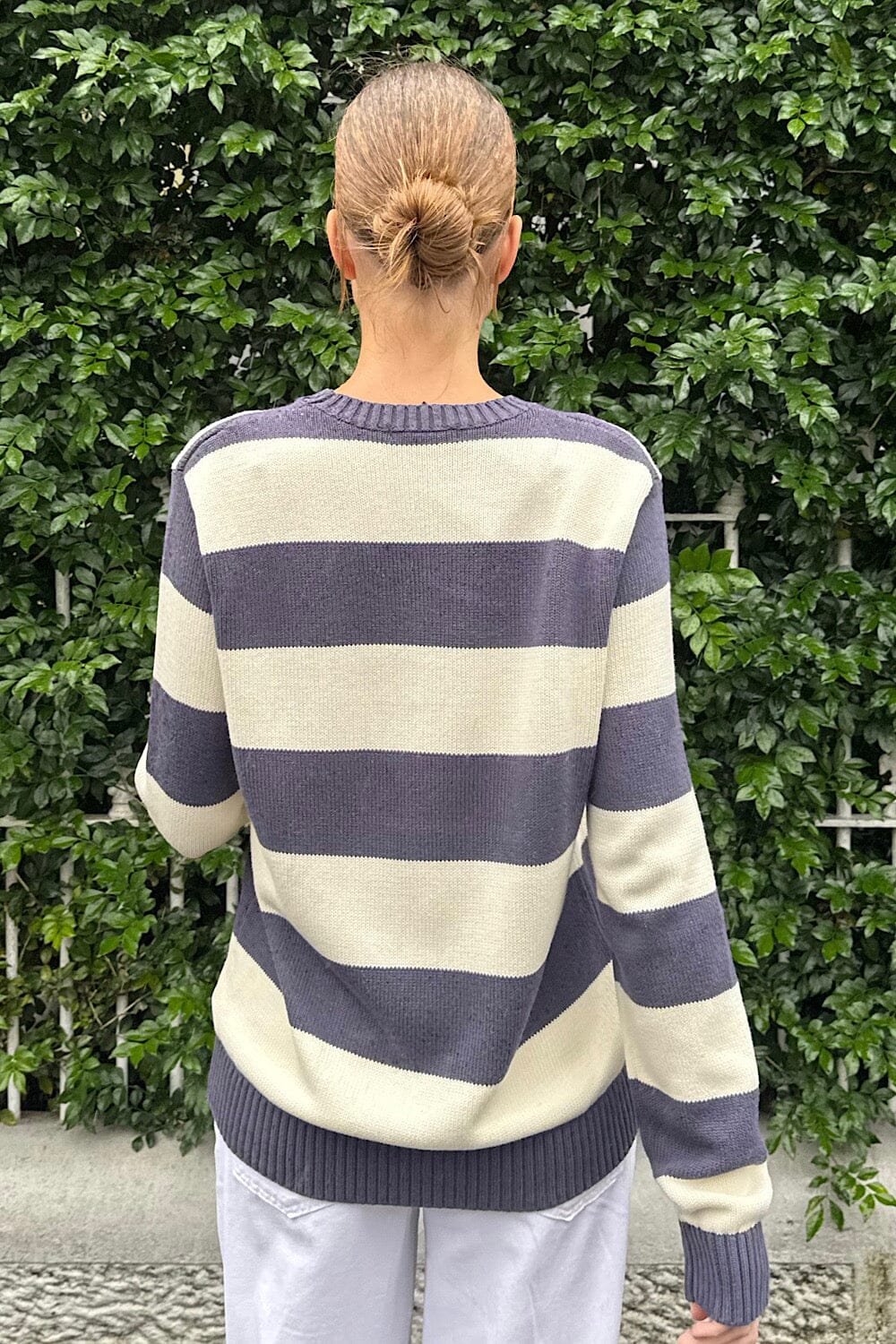 Brianna Cotton Thick Stripe Sweater