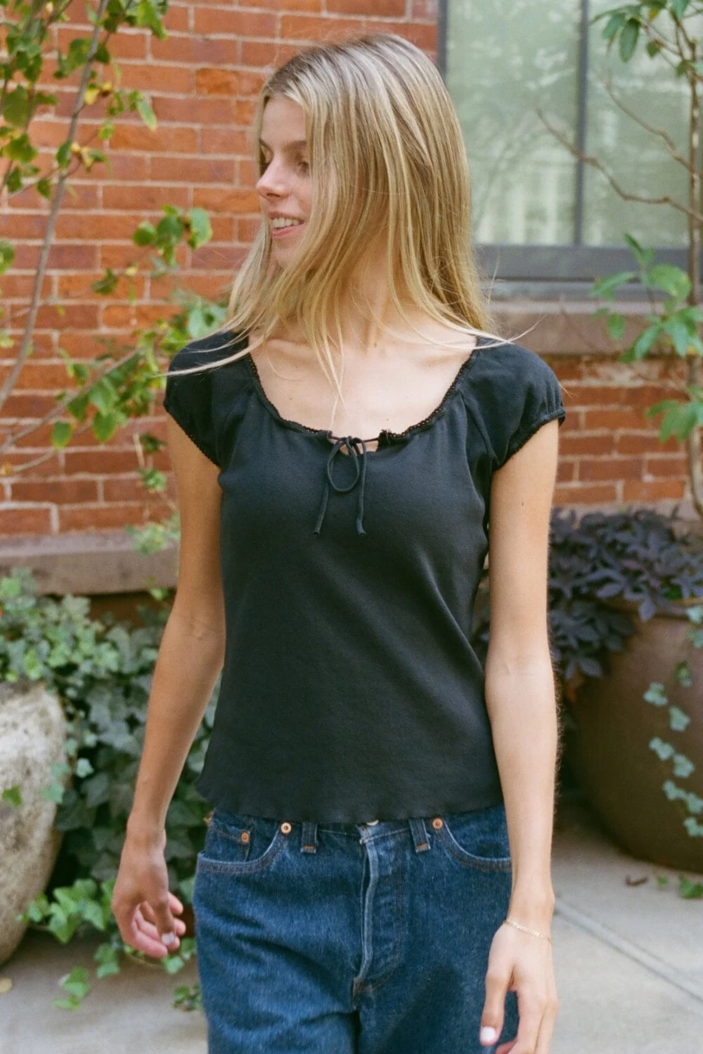 Noa Eyelet Top
