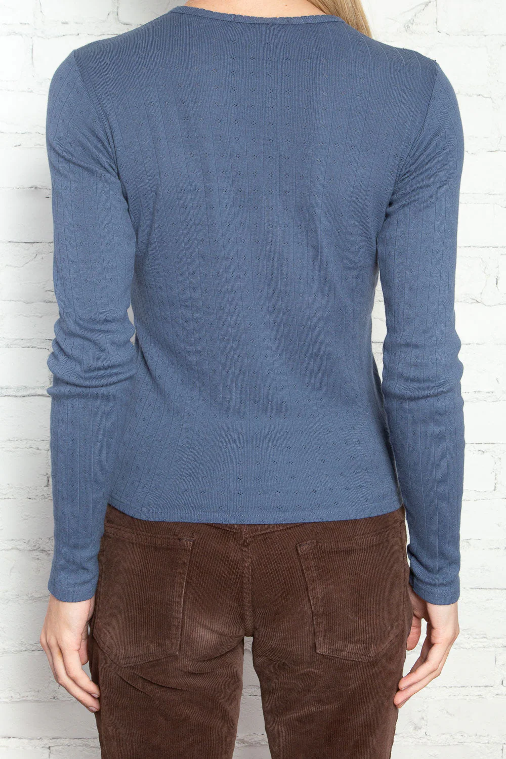 Leah Scallop Eyelet Top