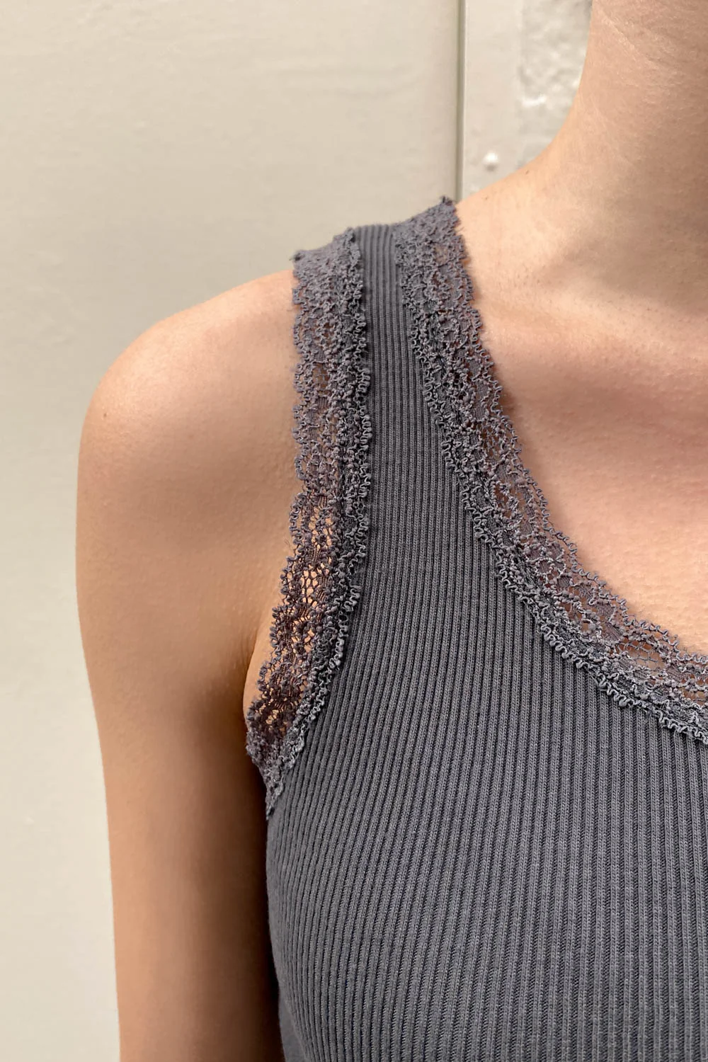 Ronnie Rib Lace Tank