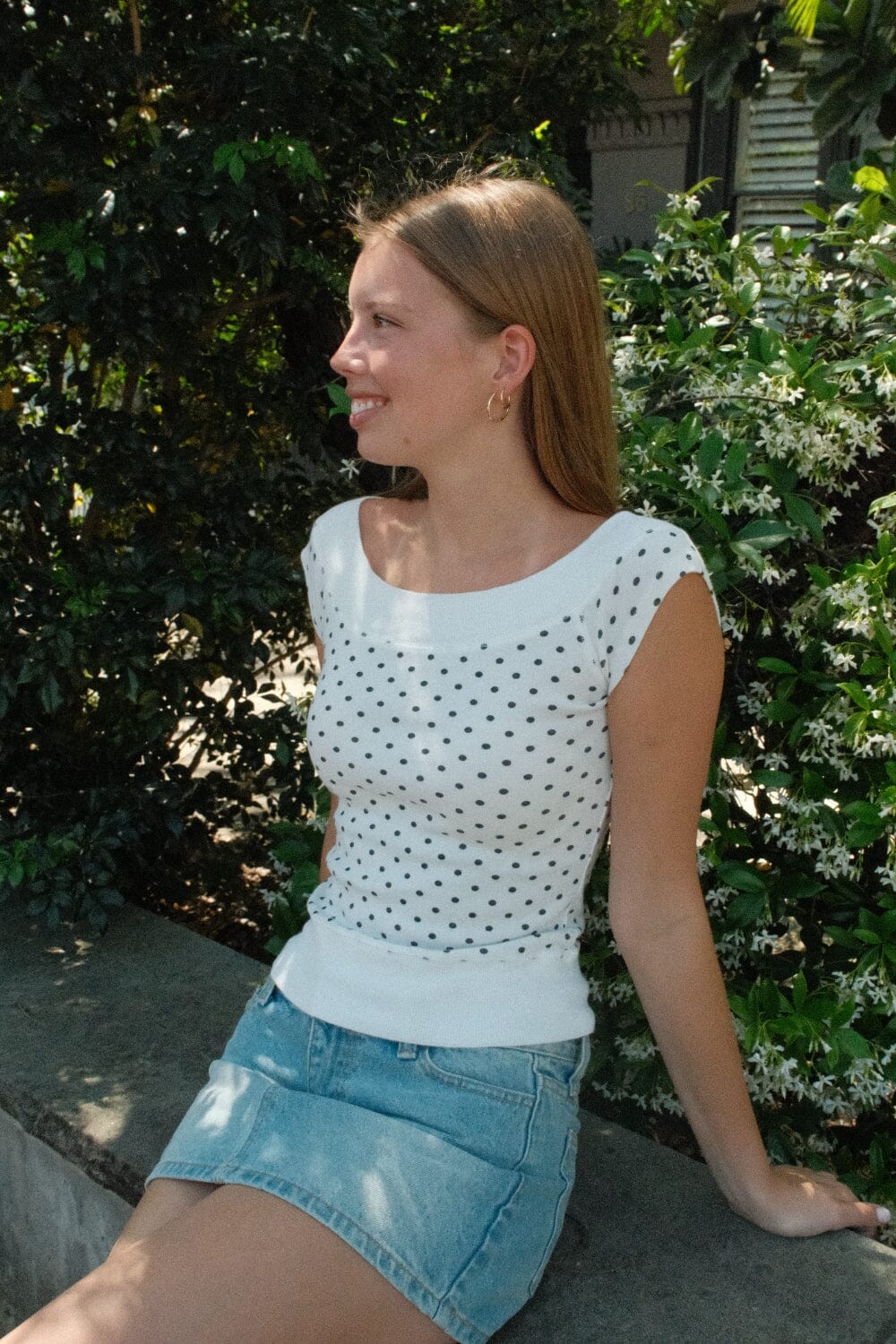 Ginny Polka Dot Top