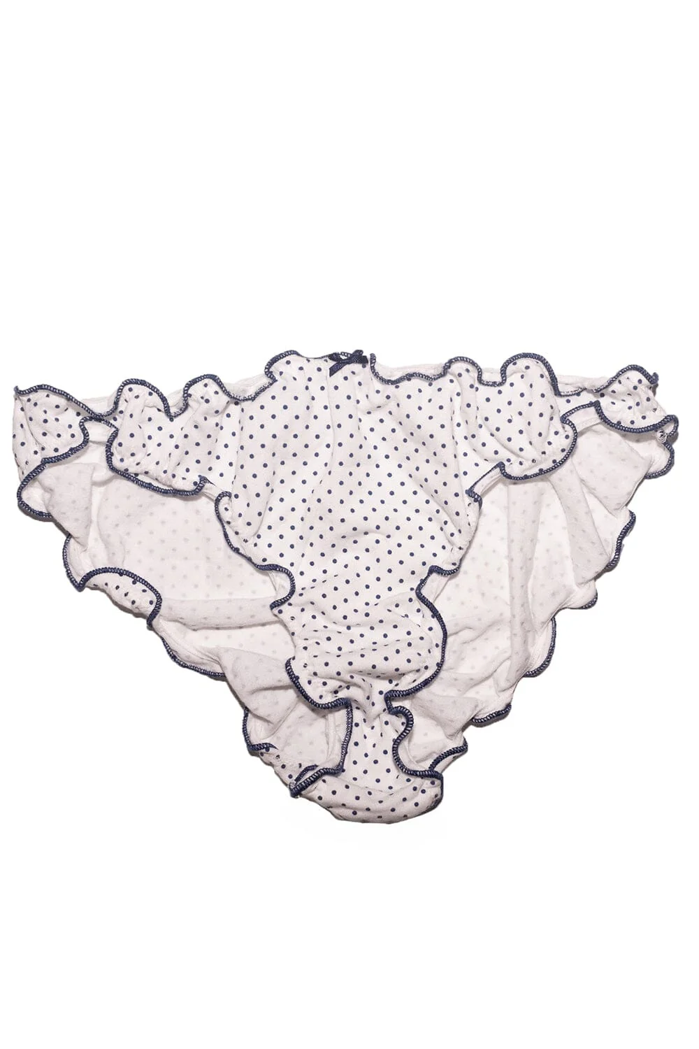 Polka Dots Scallop Bow Underwear