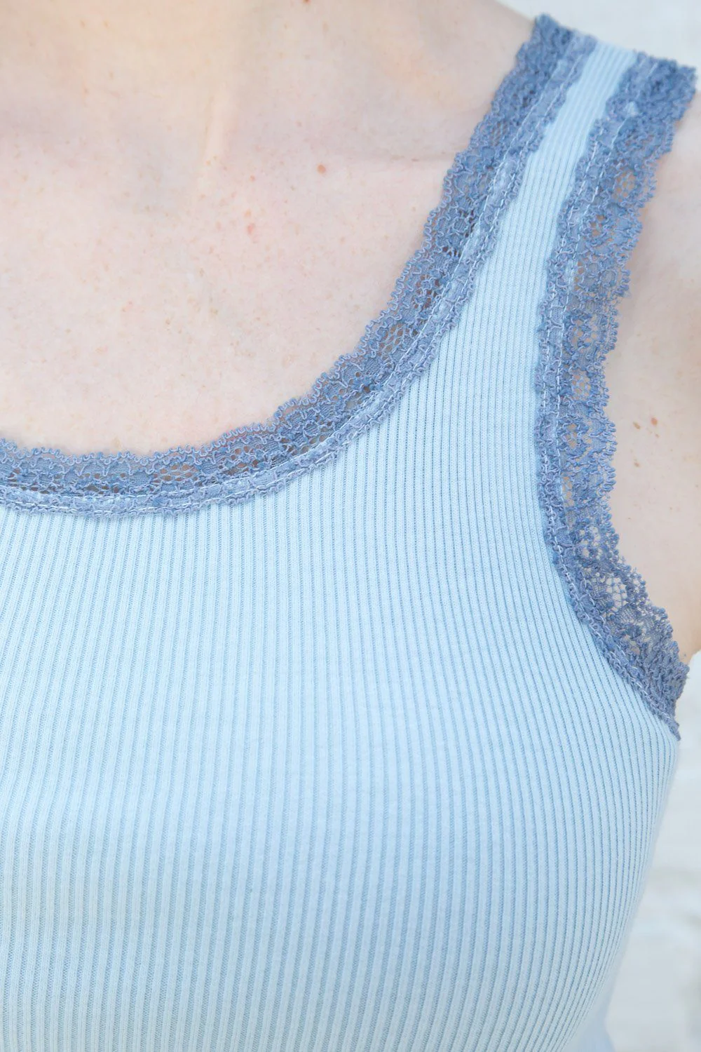 Ronnie Rib Lace Tank