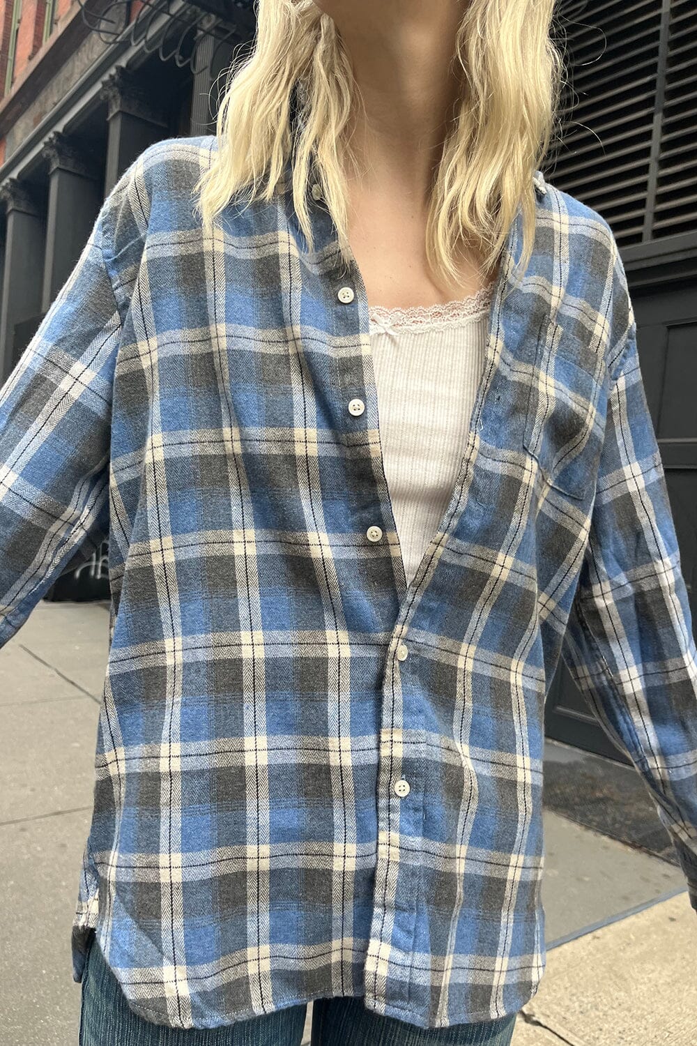Hazel Flannel Top