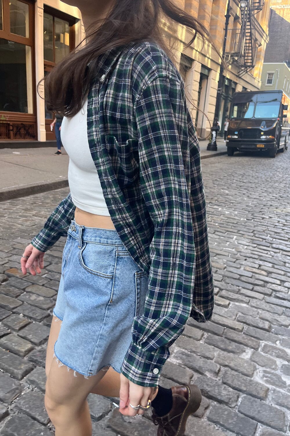 Hazel Flannel Top