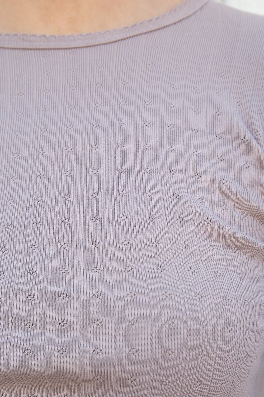 Leah Scallop Eyelet Top