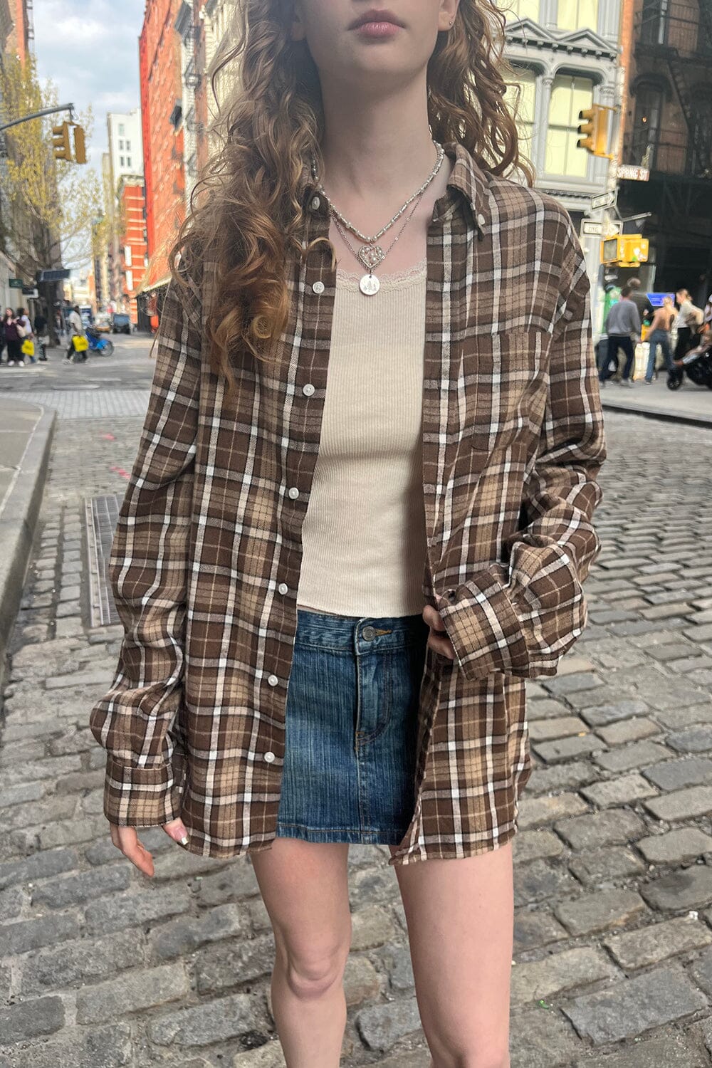 Hazel Flannel Top