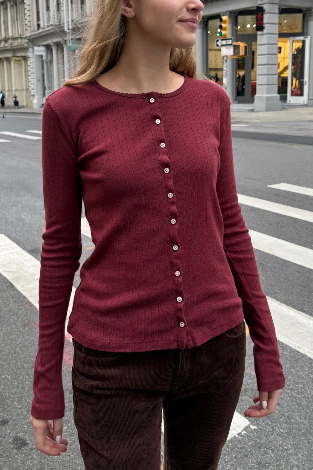 Zelly Eyelet Top