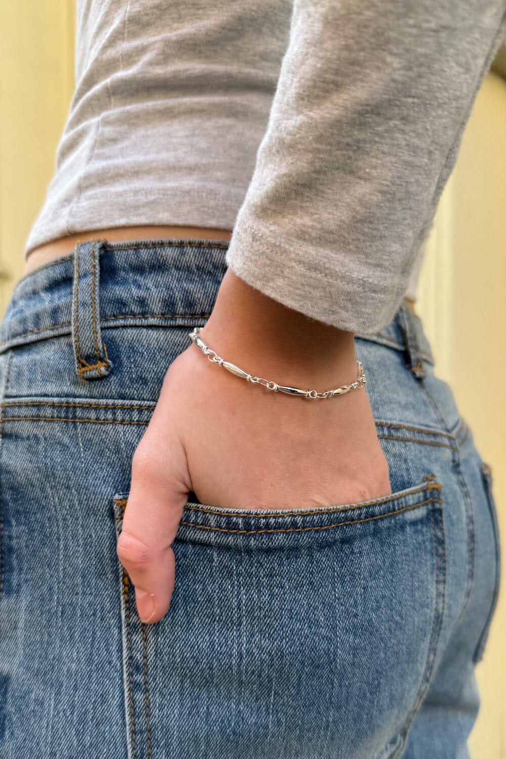Thin Silver Bracelet