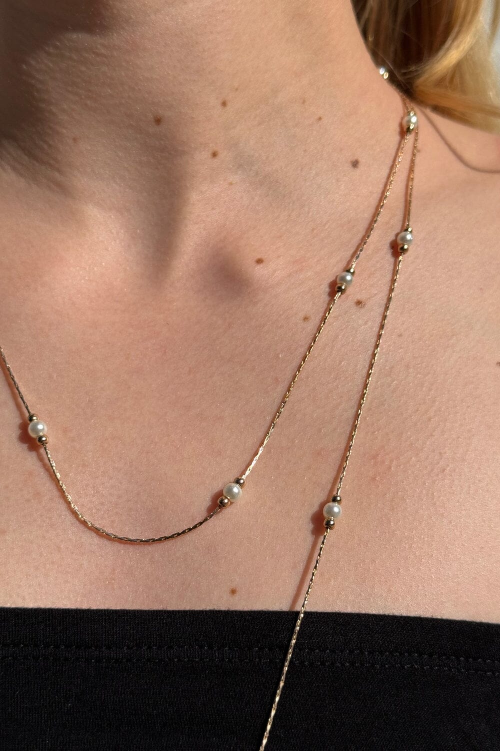 White Beaded Necklace