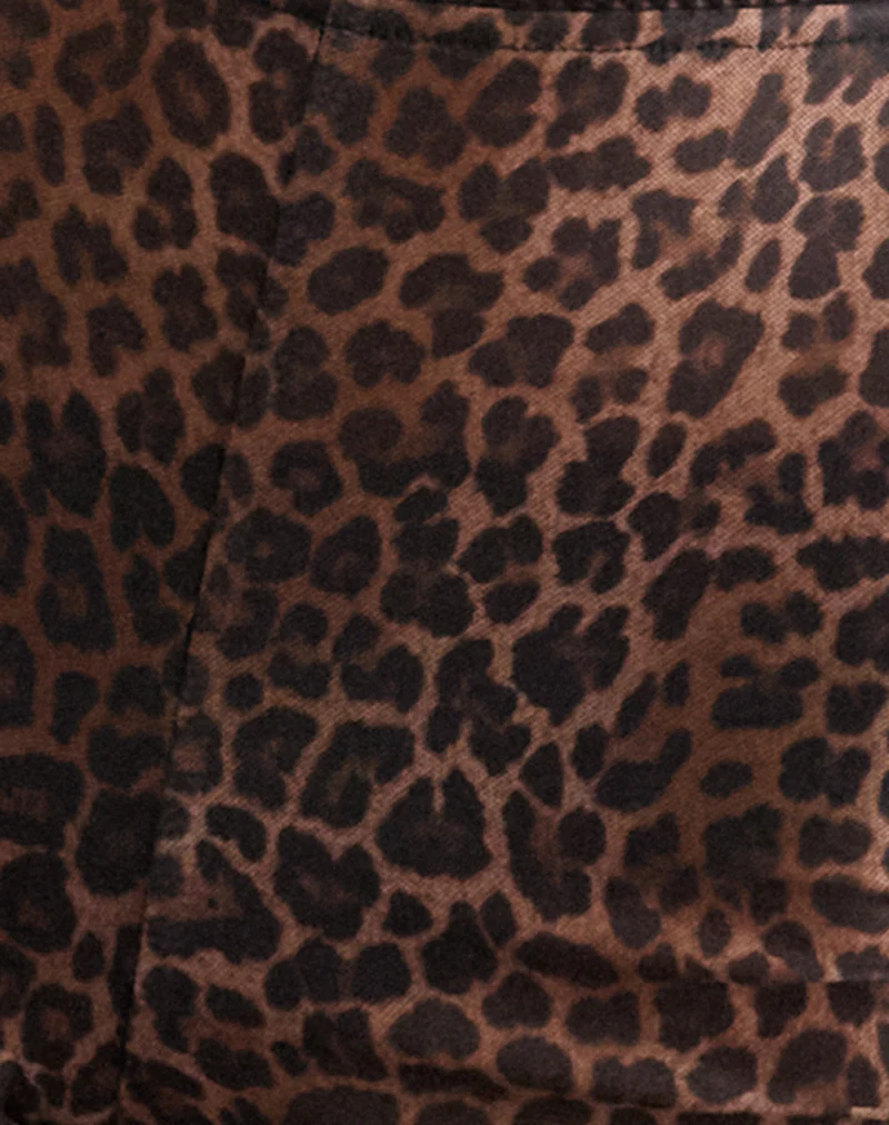 Ciana Hot Pants in Mesh Rar Leopard