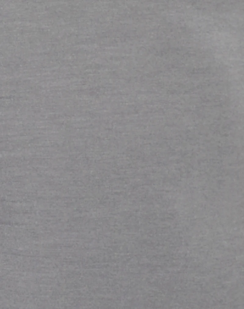 Amane Foldover Short in Rayon Jersey Grey