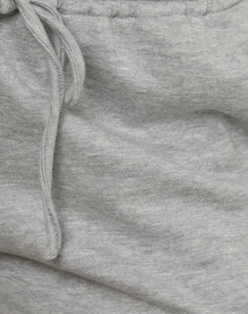 Agusta Frill Shorts in Grey Marl with M Emblem