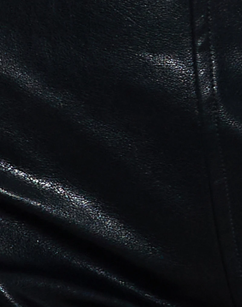 Sanne Hot Pants in PU Black