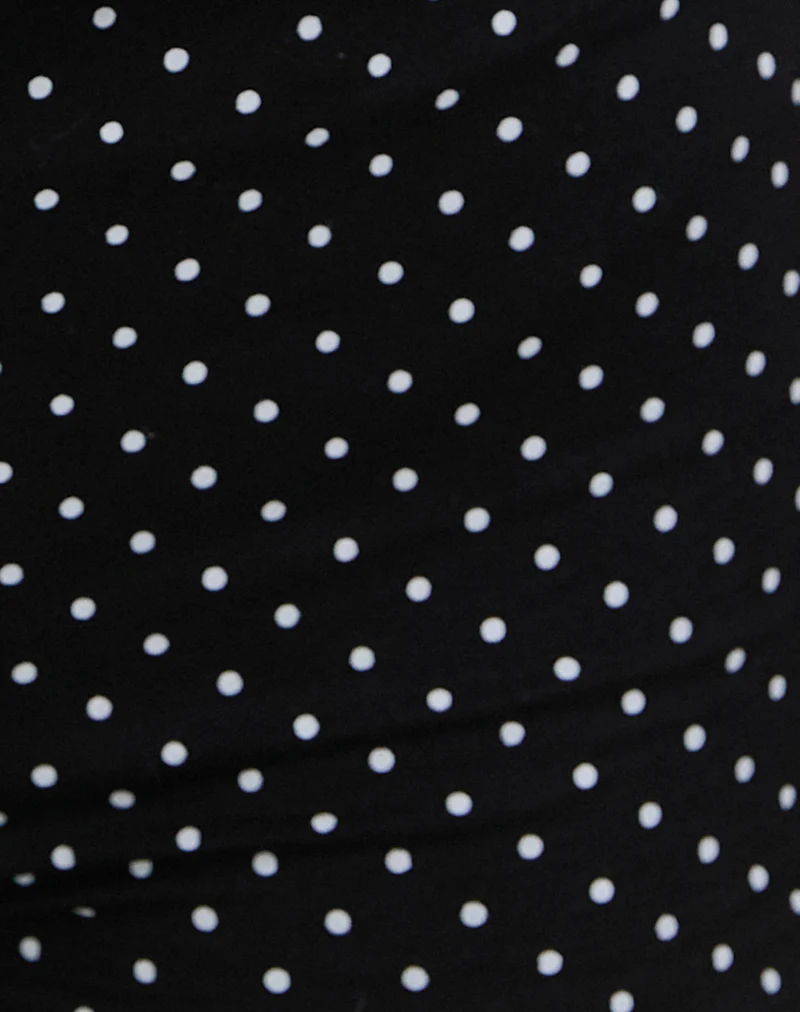 Eunia Short in Micro Polka Black