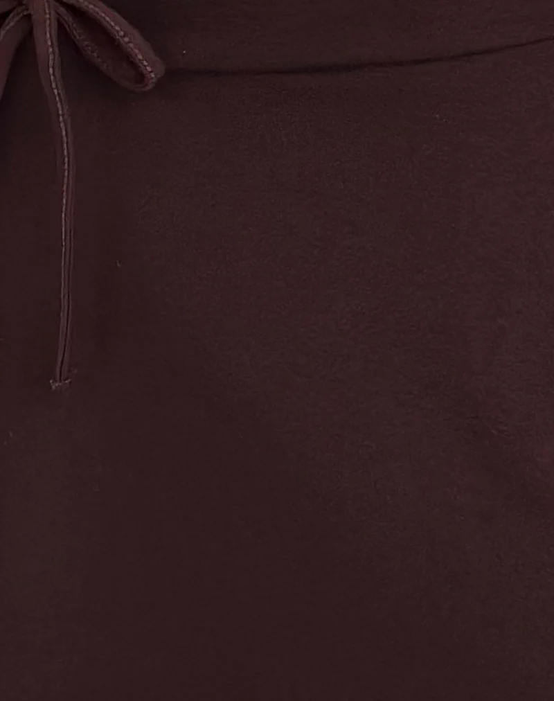 Saeko Micro Skort in Bitter Chocolate