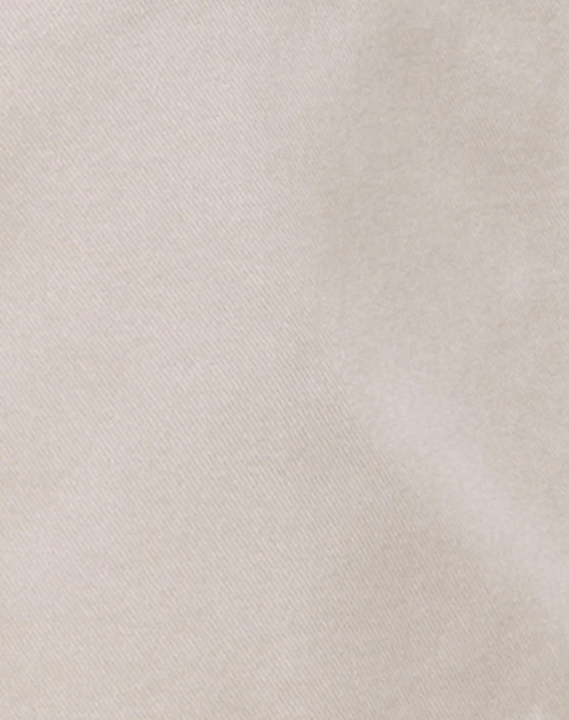 Low Rise Skater Short in Off White