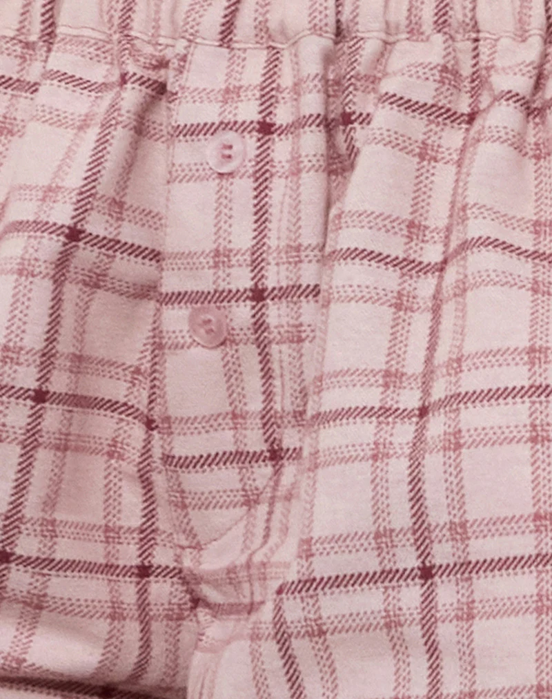 Laboxe Short in Basic Tartan Pink