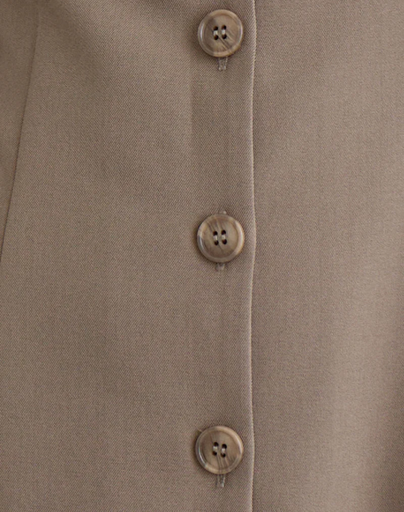 Mirina Mini Dress in Tailoring Taupe