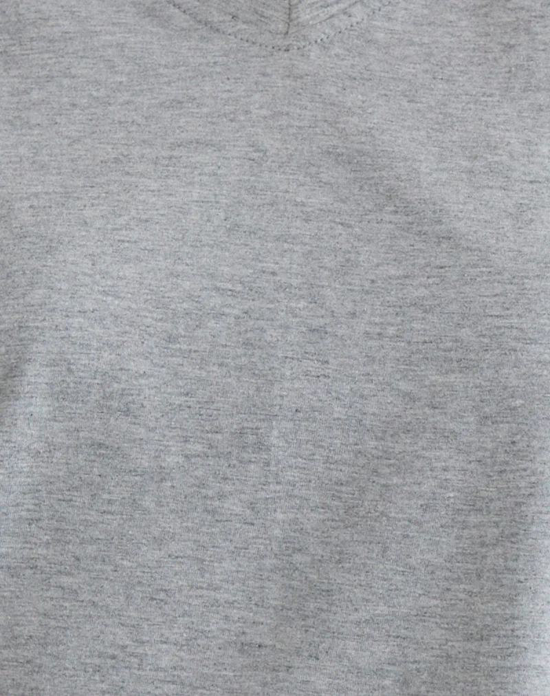 Viman Top in Jersey Grey Marl