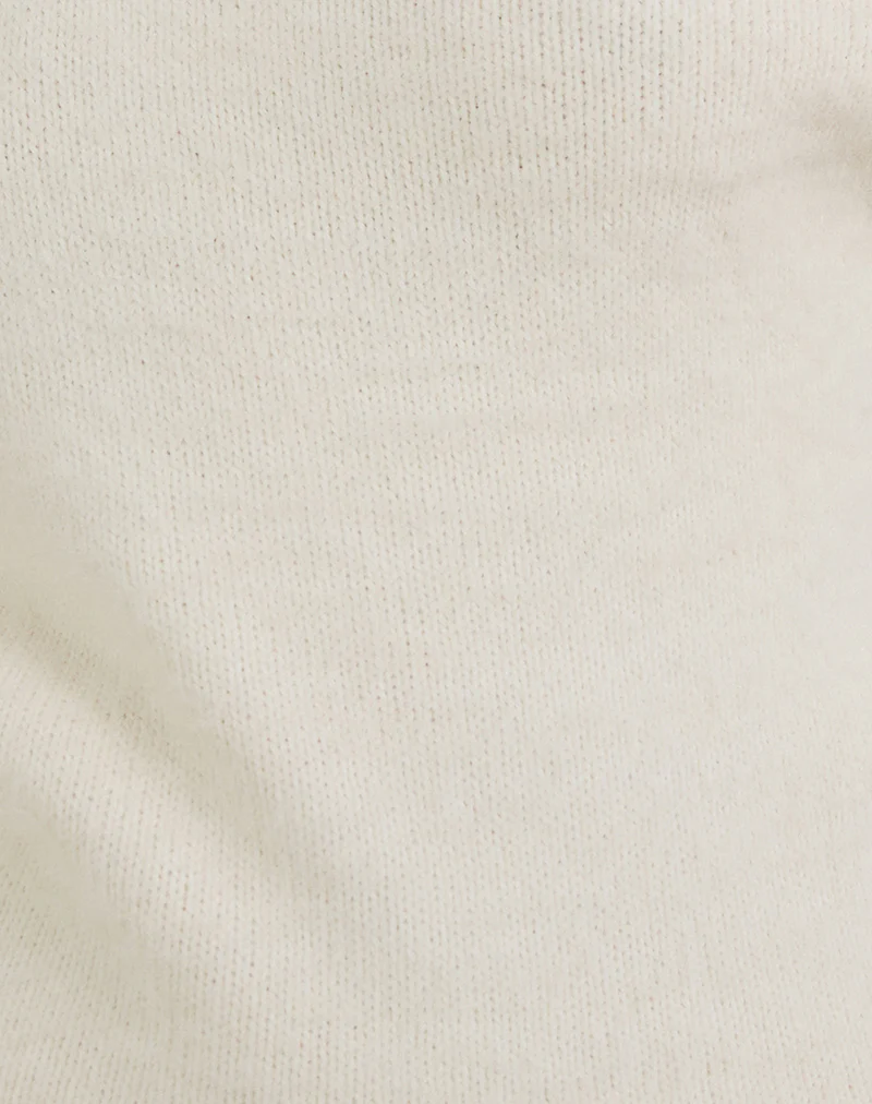 Calyce Top in Fluffy Knit Cream