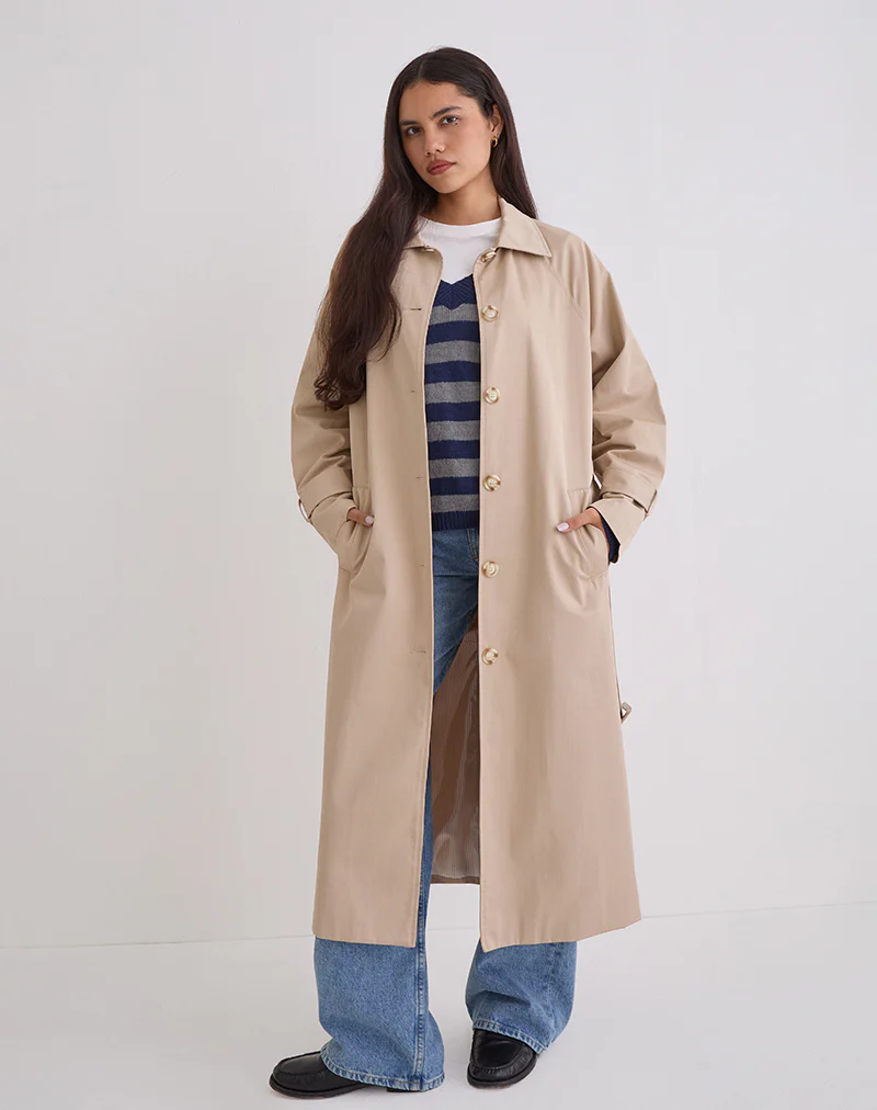 Panala Trench Coat in Sand