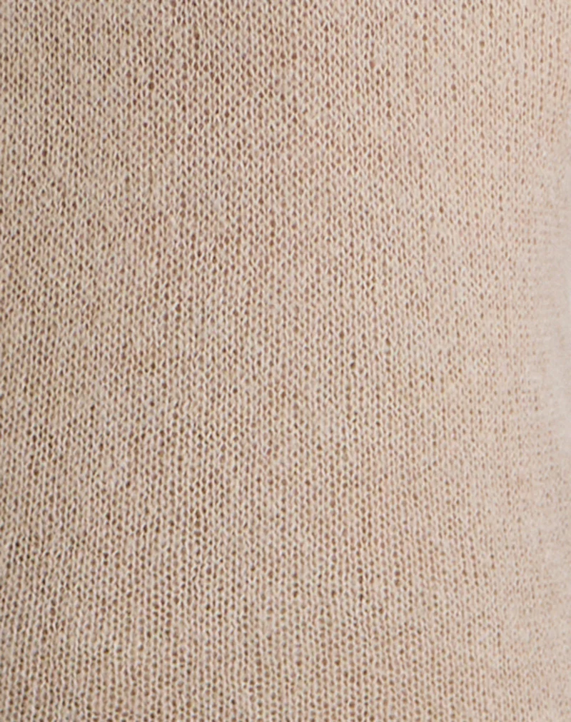 Ashla Top in Sheer Knit Beige